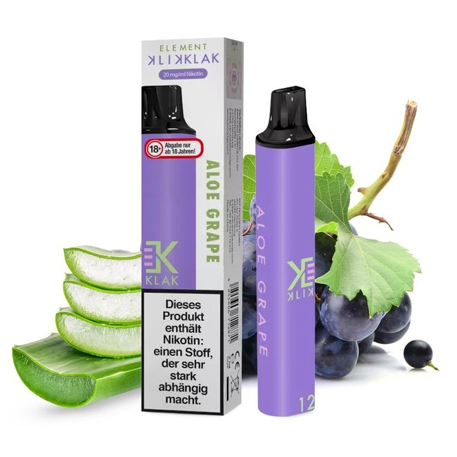 ELEMENT E-LIQUIDS KLIK KLAK EINWEG E-ZIGARETTE