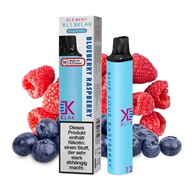 ELEMENT E-LIQUIDS KLIK KLAK EINWEG E-ZIGARETTE