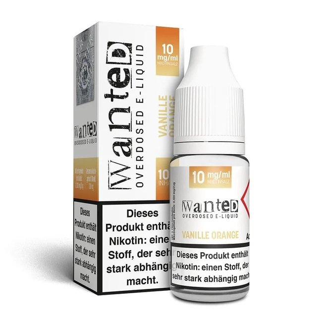 WANTED Wanted Overdosed Nikotinsalz Liquid 10ml - Vanille Orange