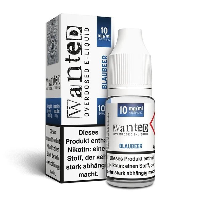 WANTED Wanted Overdosed Nikotinsalz Liquid 10ml - Blaubeere 10oder 20mg/ml