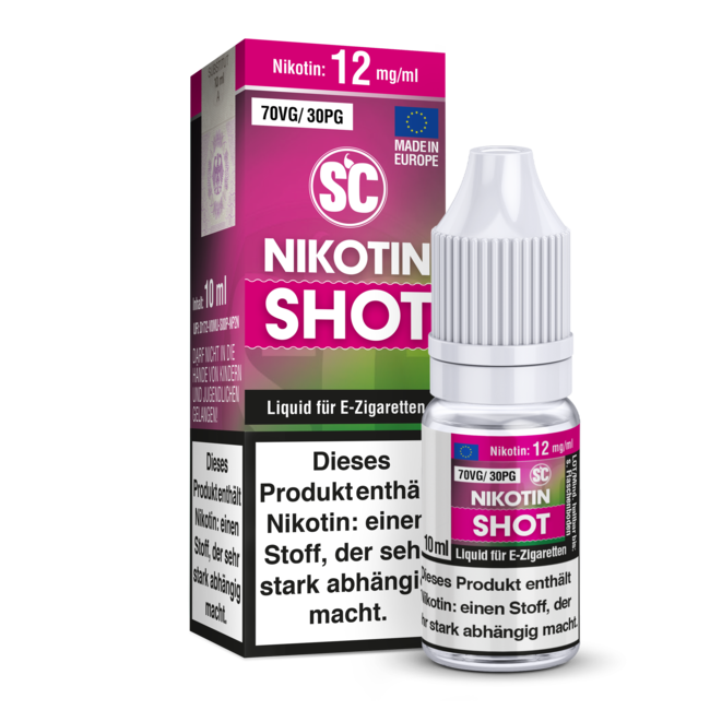 SILVER CONCEPT SC-Nikotin  Shot  10ml 70VG/30PG /3mg-6mg-9mg-12mg