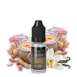 DR. KERO Vanille Erdnuss Nikotinsalz Liquid 10 ml- DAMPFWOLKE 7 BY DR. KERO