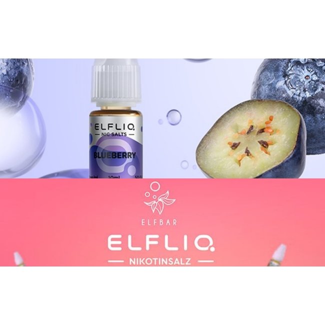 Elfbar ELFBAR ELFLIQ - Blueberry Nic Salts - 10ml  10mg/ml oder 20mg/ml