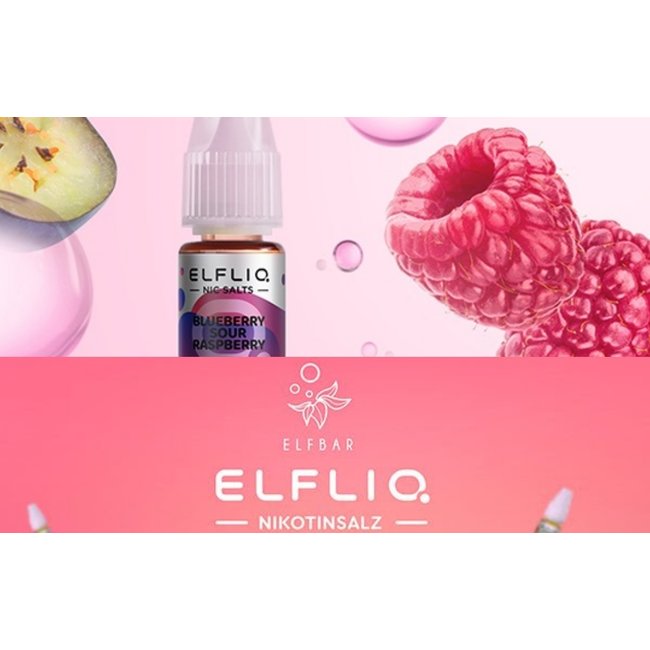 Elfliq ELFBAR ELFLIQ- Blueberry Sour Raspberry Nic Salts - 10ml 10mg/ml oder 20mg/ml