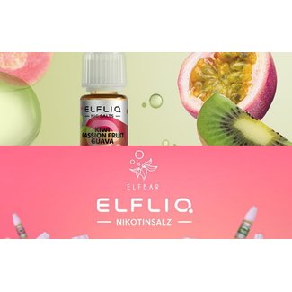 Elfbar ELFBAR ELFLIQ Kiwi Passion Fruit Guava Nic Salts - 10ml