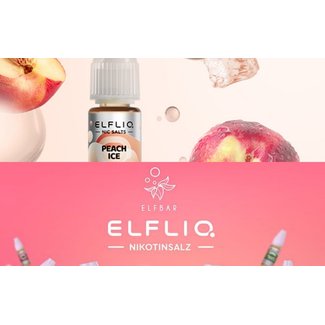 Elf Bar ELFBAR ElfLiq Nic Salts - Peach Ice - 10ml