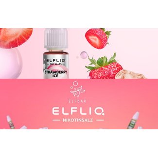Elfliq ELFBAR ElfLiq Nic Salts - Strawberry Ice - 10ml