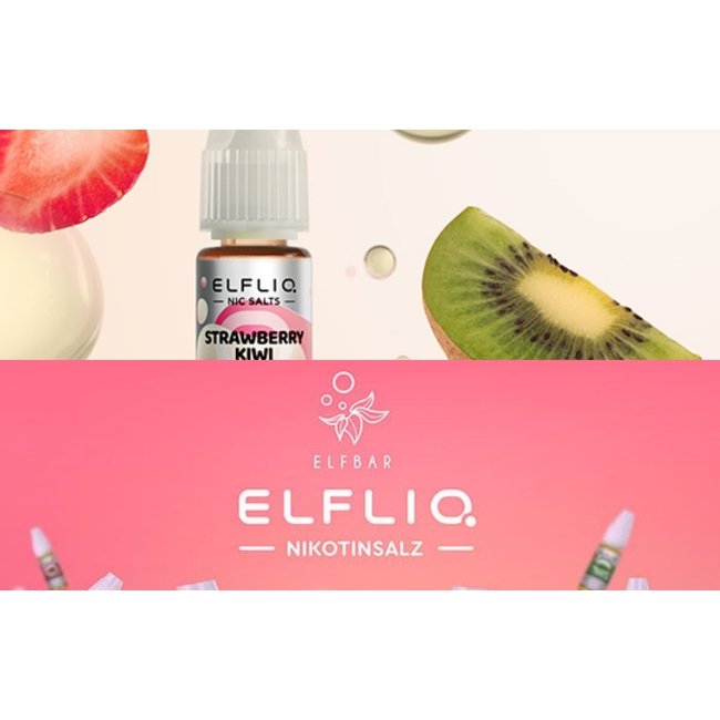 Elfbar ELFBAR ElfLiq Nic Salts - Strawberry Kiwi - 10ml 10mg/ml oder 20mg/ml