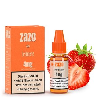 ZAZO 10 ml E-Zigaretten Liquid von ZAZO Classics-Erdbeere