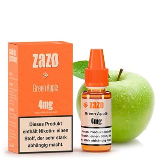 ZAZO 10 ml E-Zigaretten Liquid von ZAZO Classics-Green Apple