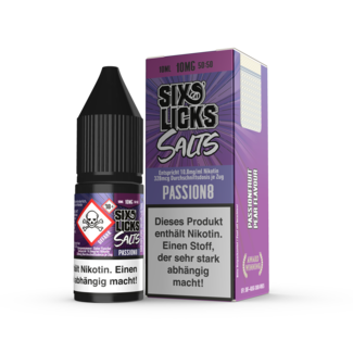 SIX LICKS PASSION8 - Six Licks NikotinsalzSix Lick E-Liquid