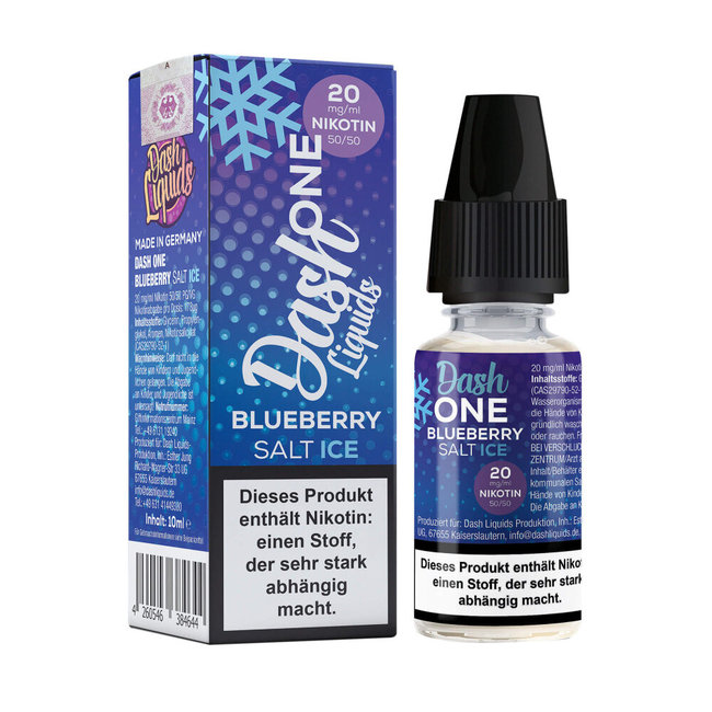 DASH LIQUIDS Dash One Nikotinsalz - Blueberry Ice 10ml