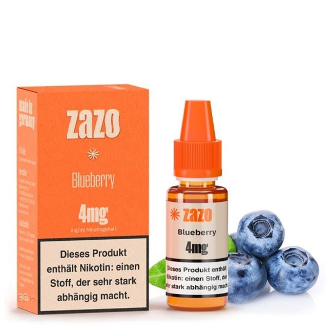 ZAZO 10 ml E-Zigaretten Liquid von ZAZO Classics-Blueberry