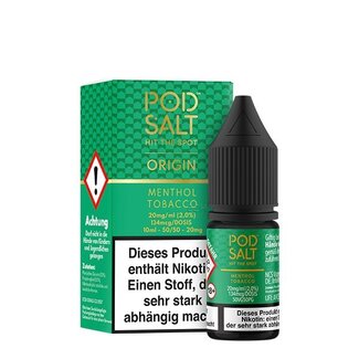 POD SALT POD SALT Origin Menthol Tobacco Nikotinsalz Liquid 10ml
