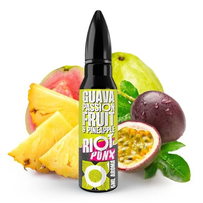 RIOT LABS LIQUIDS RIOT SQUAD PUNX Guave, Passionsfrucht und Ananas Aroma 5ml