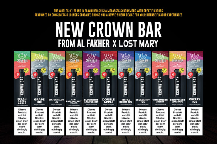 Crown Bar by Al Fakher x Lost Mary