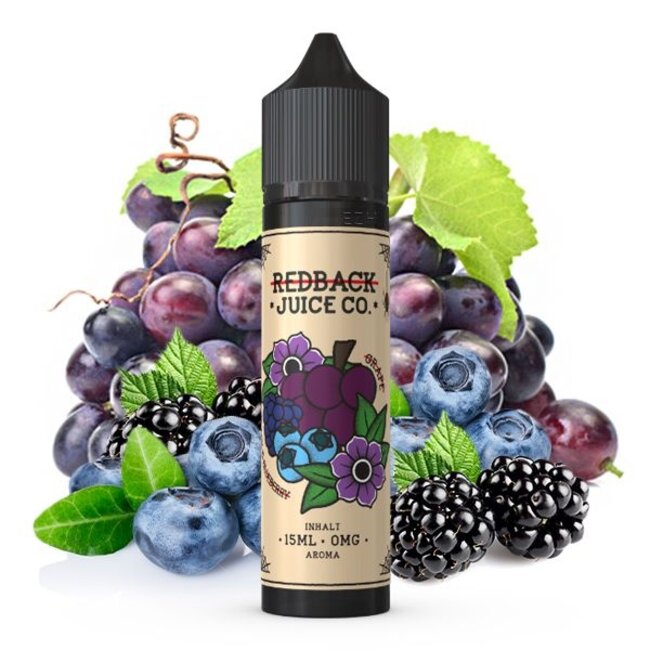 REDBACK JUICE CO. Traube, Brombeere & Heidelbeere - REDBACK JUICE CO. 15 ML