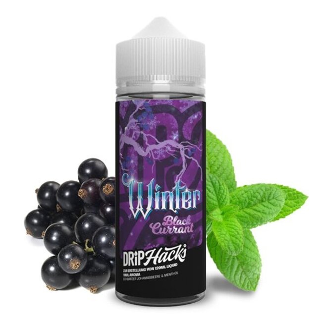 DRIP HACKS Drip Hacks -  BLACKCURRANT WINTER  10 ml / 120 ml   Longfill