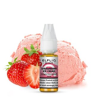 Elf Bar Elfliq by Elfbar Nikotinsalz 10ml Liquid - Strawberry Ice Cream