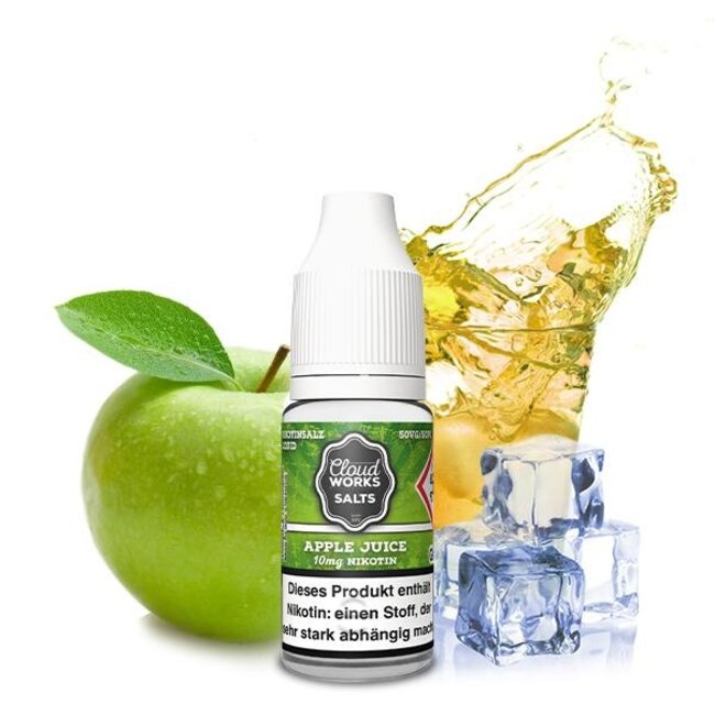 Cloudworks Apple Juice Overdosed NicSalt Liquid by Cloudworks Salts