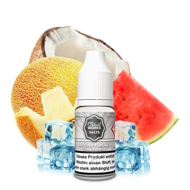 Cloudworks Coconut Beach Overdosed NicSalt Liquid by Cloudworks Salts 10ml / 20mg