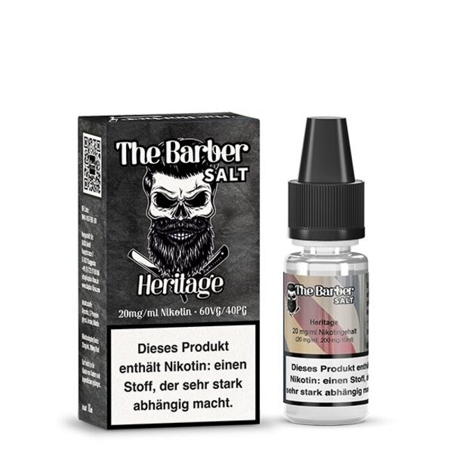 KAPKA'S FLAVA Heritage The Barber NicSalt 20mg 10ml Liquid by Kapka’s Flava