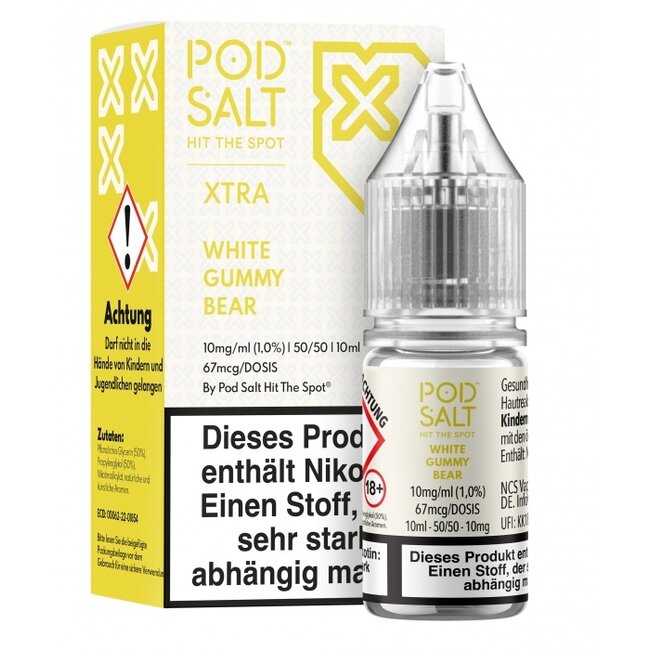 POD SALT POD SALT XTRA White Gummy Bear Nikotinsalz Liquid 10 ml