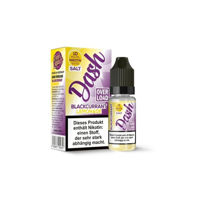 DASH LIQUIDS Dash Overload Nikotinsalz - Blackcurrant Lemonade 10ml