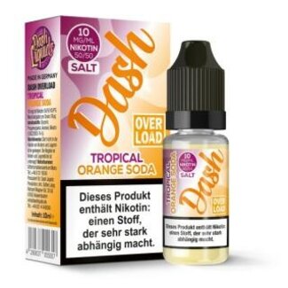 DASH LIQUIDS Dash Overload Nikotinsalz - Tropical Orange Soda 10ml