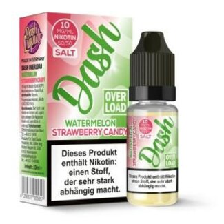 DASH LIQUIDS Dash Overload Nikotinsalz - Watermelon Strawberry Candy 10ml