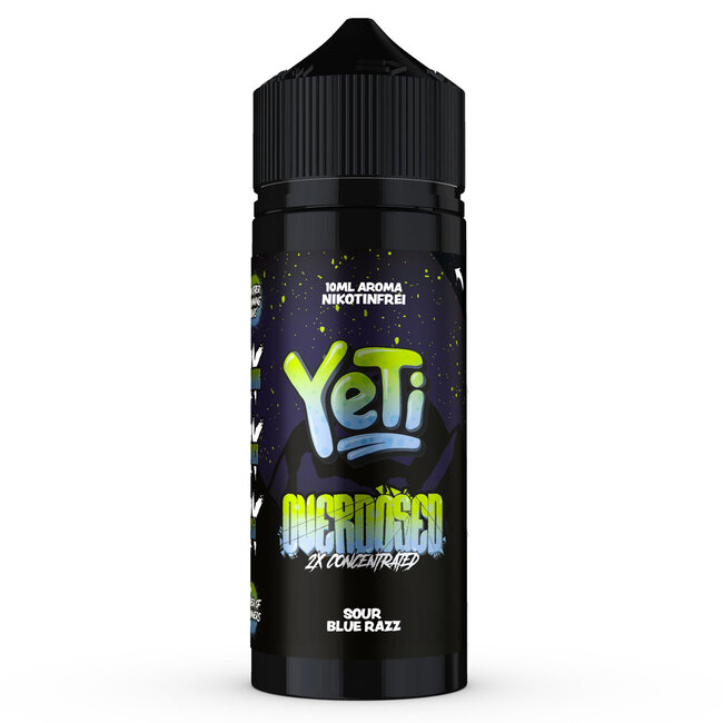 YETI Sour Blue Razz - YeTi Overdosed Longfill Aroma 10ml