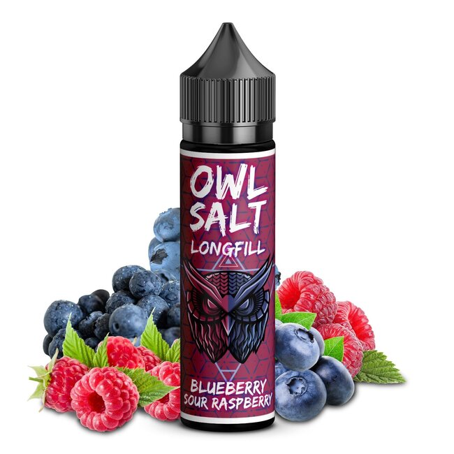 OWL Blueberry Sour Raspberry Overdosed - OWL Salt Longfill 10ml Aroma
