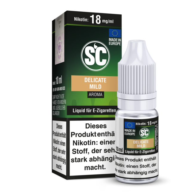 SILVER CONCEPT SC DELICATE MILD TOBACCO E ZIGARETTE LIQUID AROMA