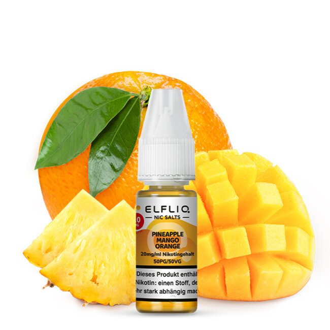 Elfliq  Elfliq by Elfbar Nikotinsalz 10ml Liquid  - Pineapple Mango Orange