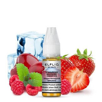 Elfliq Elfliq by Elfbar Nikotinsalz 10ml Liquid - Strawberry Raspberry Cherry Ice