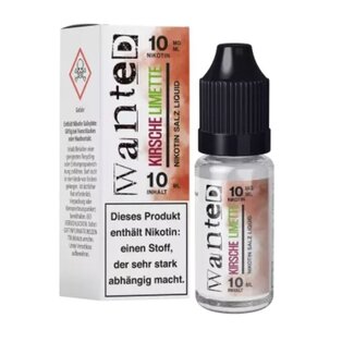 WANTED Wanted Overdosed Nikotinsalz Liquid 10ml - Kirsche Limette