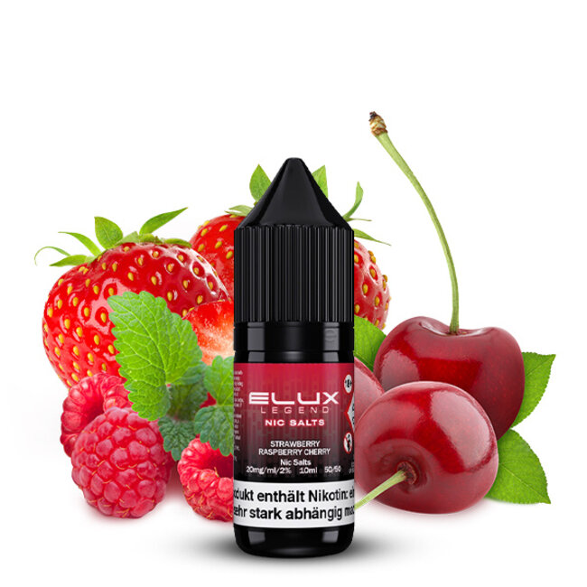 Elux STRAWBERRY RASPBERRY CHERRY- ELUX  LEGEND Nikotinsalz E-Liquid 10ml