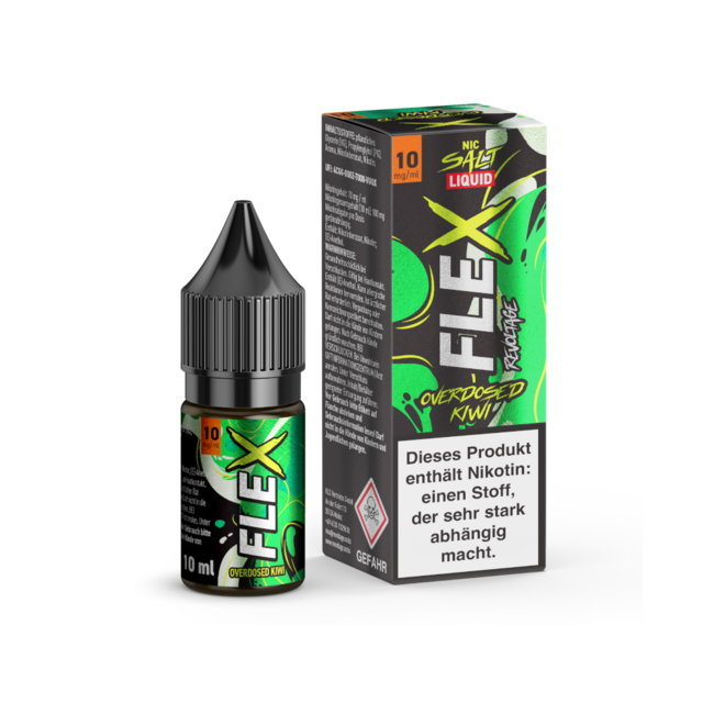 Revoltage Revoltage Flex Overdosed Nikotinsalz - Kiwi Strawberry 10ml