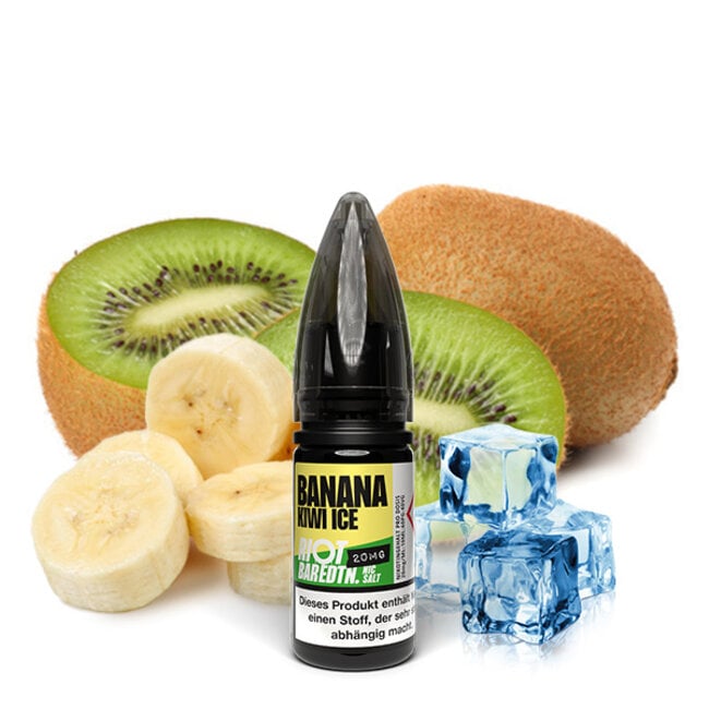 RIOT LABS LIQUIDS RIOT SQUAD BAR EDITION BANANA KIWI ICE NIKOTINSALZ LIQUID 10 ML