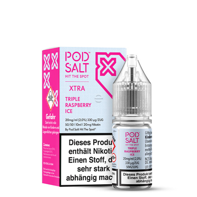 POD SALT  POD SALT XTRA Triple Raspberry Ice Nikotinsalz Liquid 10 ml