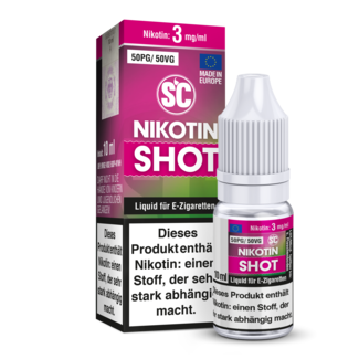 SILVER CONCEPT SC-Nikotin  Shot 50VG/50PG  10ml  /3mg-6mg-9mg-12mg