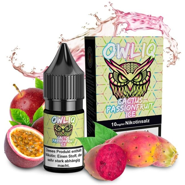 OWL Cactus Passionfruit Ice - 10ml overdosed Liquid - UltraBio