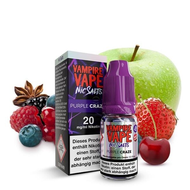 Vampire Vape VAMPIRE VAPE PURPLE CRAZE NIKOTINSALZ LIQUID 10 ML
