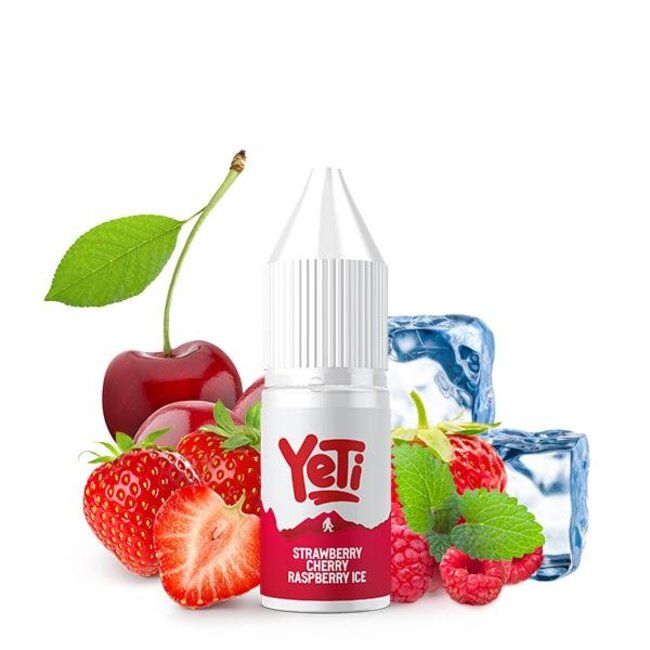 YETI YETI SUMMIT STRAWBERRY CHERRY RASPBERRY ICE NIKOTINSALZ LIQUID 10 ML