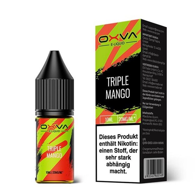 Oxva OXVA Triple Mango Nikotinsalz Liquid 10ml – 10mg / 20mg