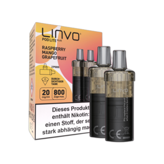 Linvo E-Zigarette − Linvo Pod Lite Plus  – Prefilled Pods (800 Züge )2er Pack