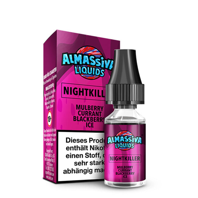 Al Massiva AL MASSIVA Nightkiller Nikotinsalz Liquid 10ml – Fruchtige Beerenpower mit einem coolen Ice-Kick