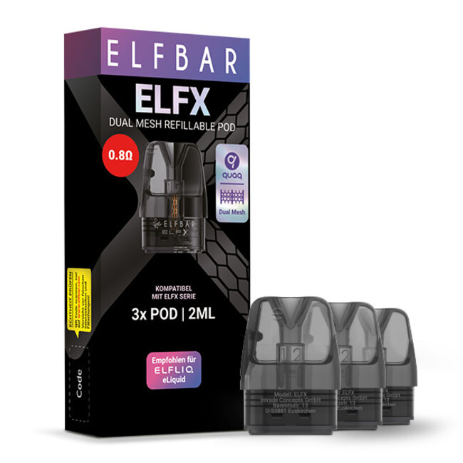 Elfbar  3x Elfbar ELFX Refillable Pod