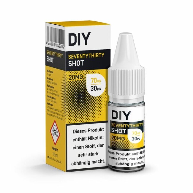 Diy DIY Shot - Seventythirty (70VG/30PG) - 10ml - 20 mg/ml