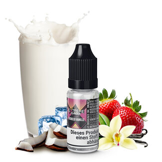 Extreme Flavours EXTREME FLAVOUR Erdbeer Vanille Hybrid Nikotinsalz Liquid 10 ml